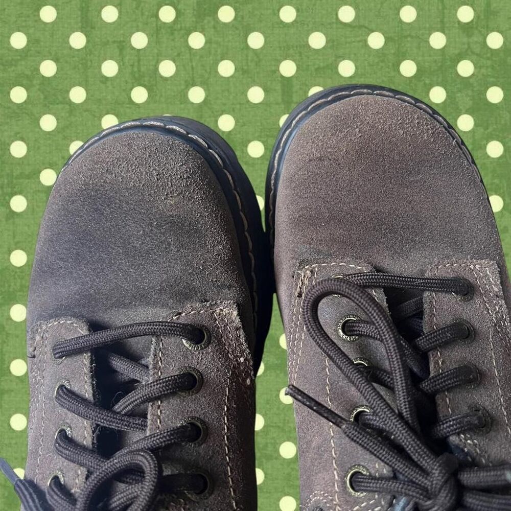 Brown Suede Sketchers Chunky Parties-Mate Oxford Shoes - Picture 6 of 7